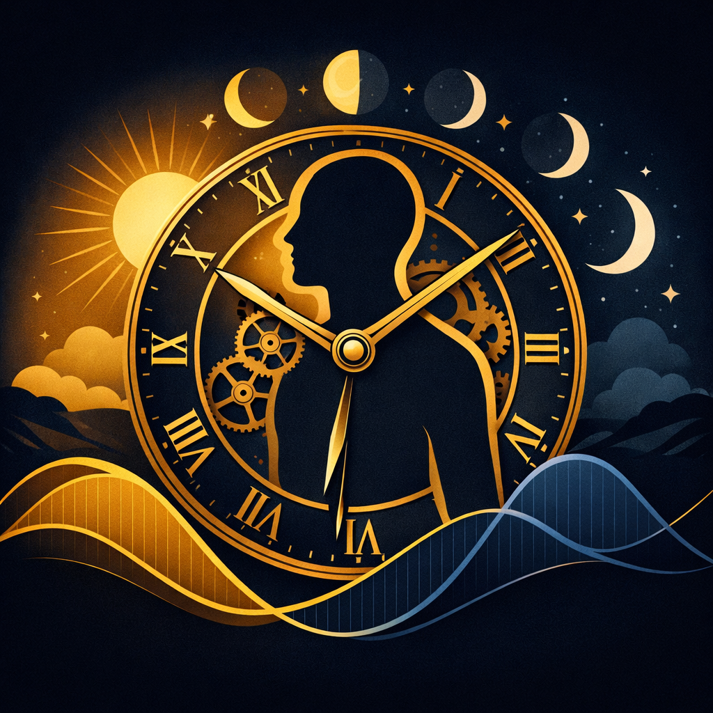 Circadian rhythm cycle illustration